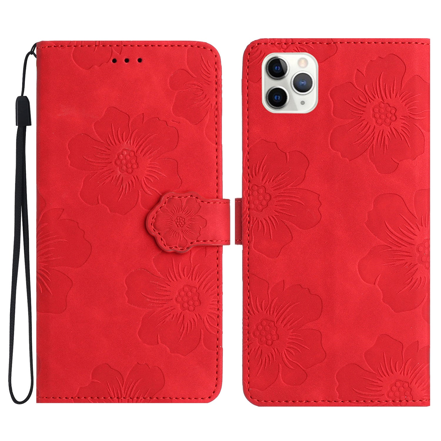 For iPhone 11 Pro Flowers Imprint Flip Stand Phone Case PU Leather Wallet Shockproof Cover For iPhone 11 Pro Flowers Imprint Flip Stand Phone Case PU Leather Wallet Shockproof Cover